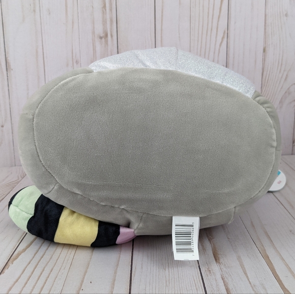 Kellytoy Squishmallows Max the Raccoon Gray Black Rainbow New with Tags 12" - Picture 6 of 11